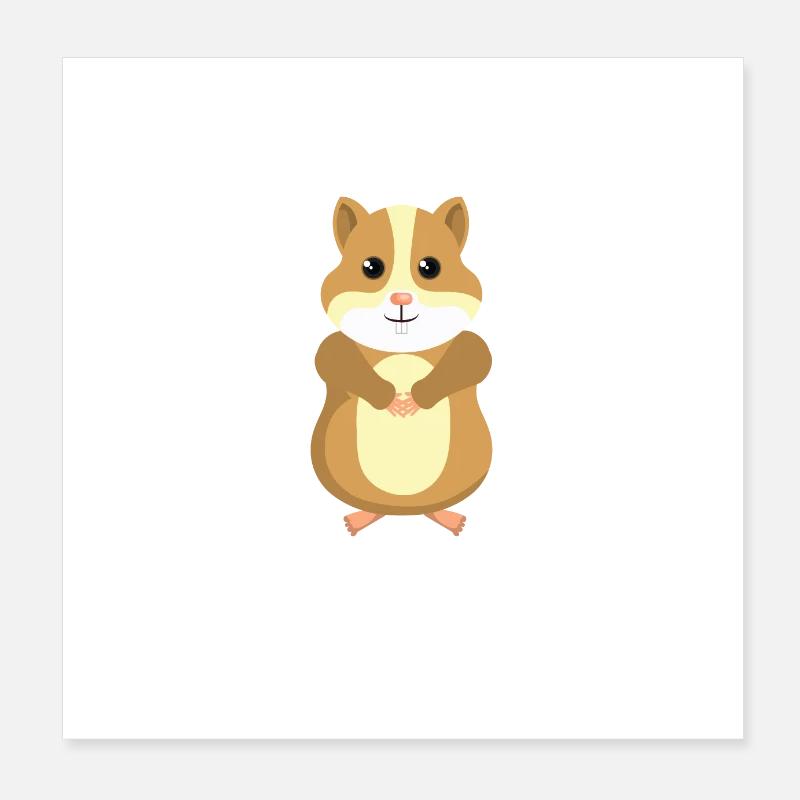 Hamster Hamsters Jambon Le Hamster Hammy Poster 20 x 20 cm