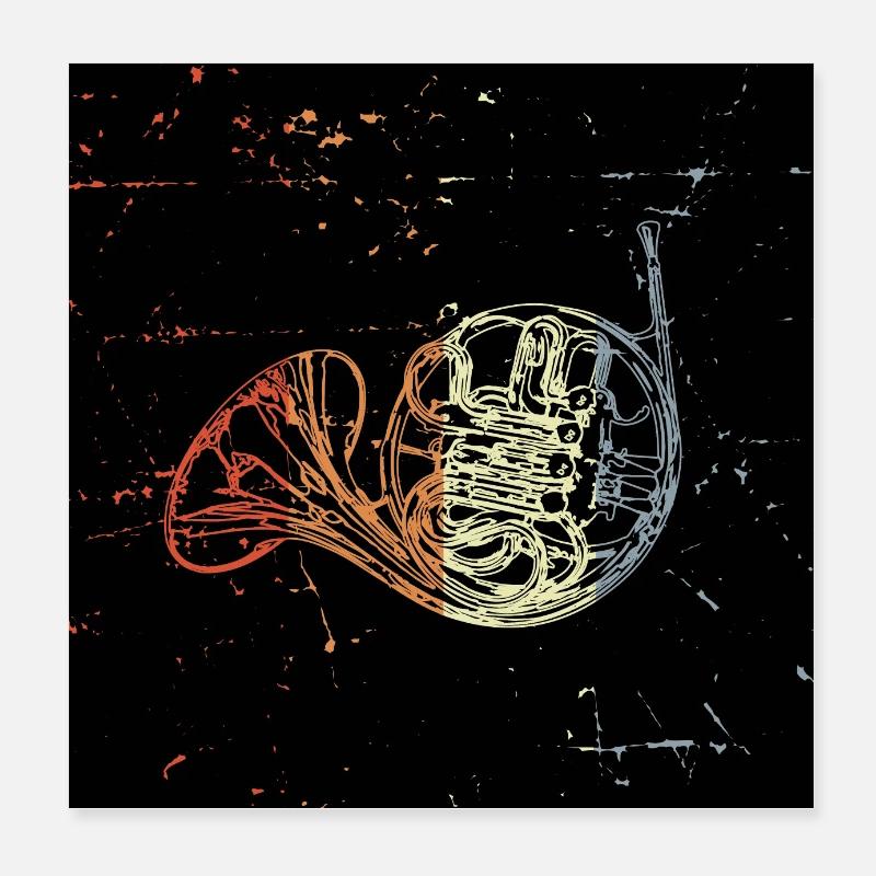 Bugle Poster 8" x 8" (20x20 cm)