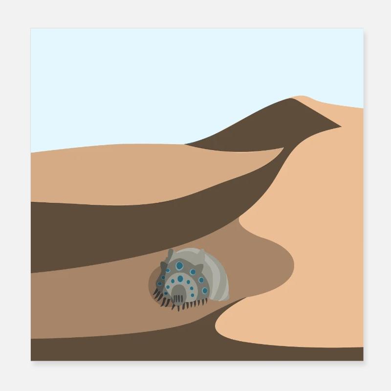 Düne Poster 20x20 cm