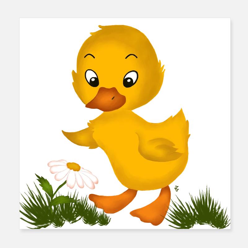 Baby Chick - Canard Poster 20 x 20 cm