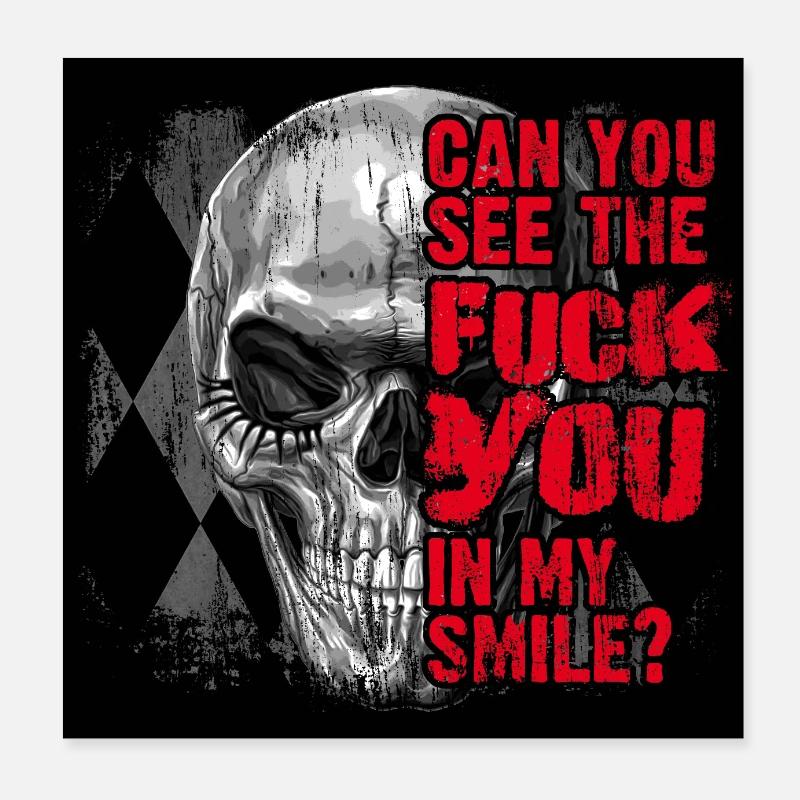 Fuck you statement Poster 8" x 8" (20x20 cm)