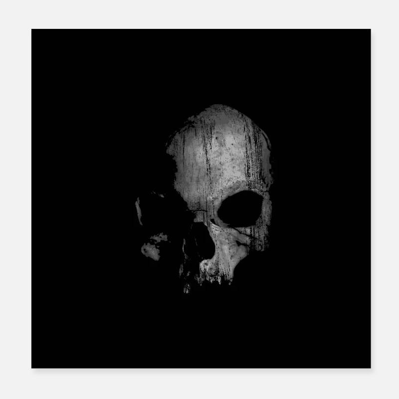 skull Poster 8" x 8" (20x20 cm)