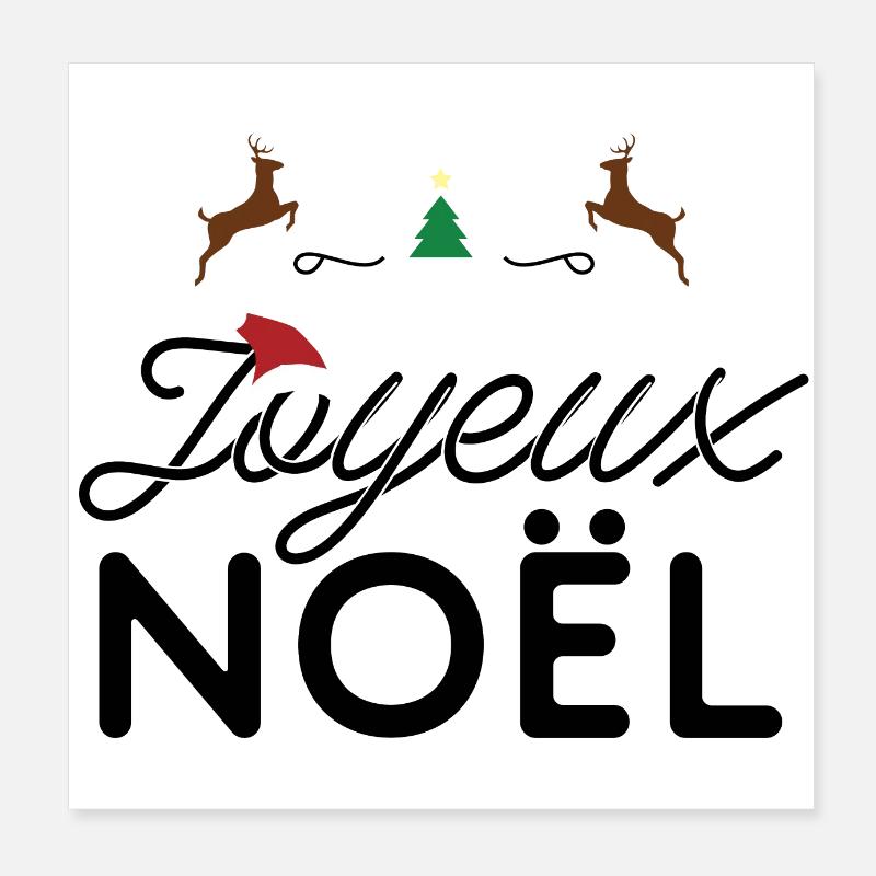 Joyeux noël Poster 20 x 20 cm