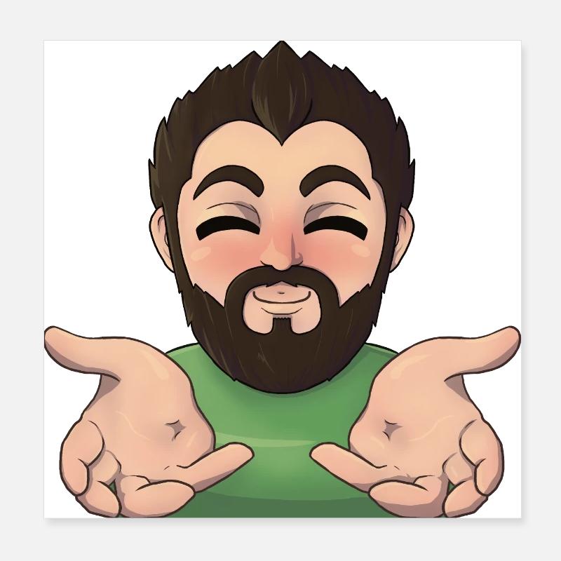 HUGS Poster 8" x 8" (20x20 cm)