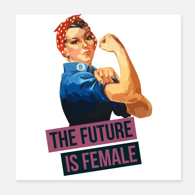 Feminist future Poster 8" x 8" (20x20 cm)