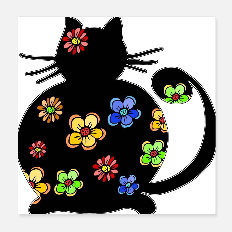 Katze Poster 20x20 cm