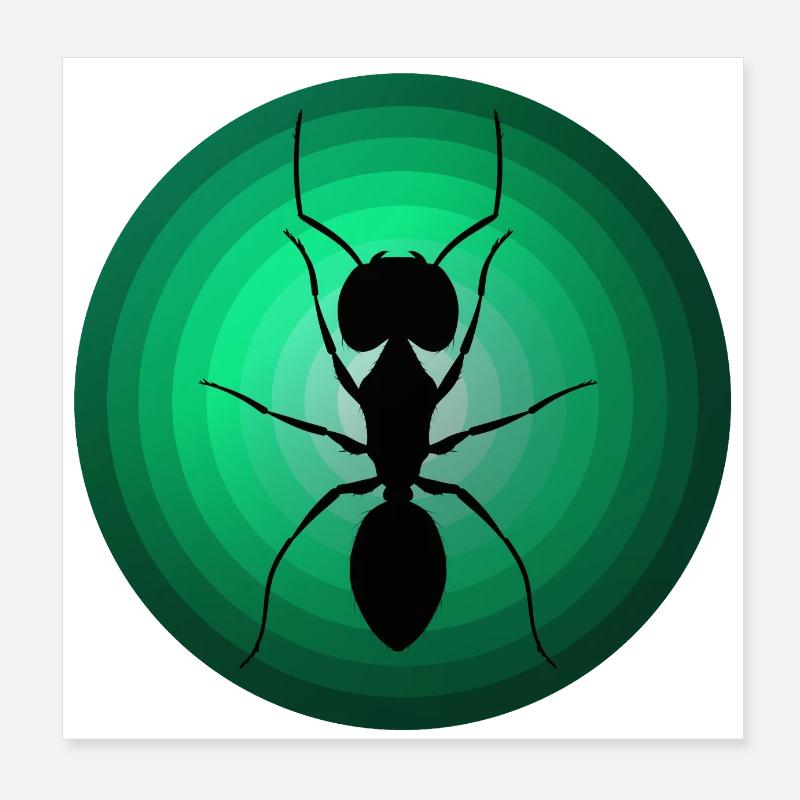 Ants Poster 8" x 8" (20x20 cm)