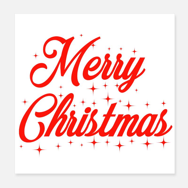 Weihnachten Poster 20x20 cm
