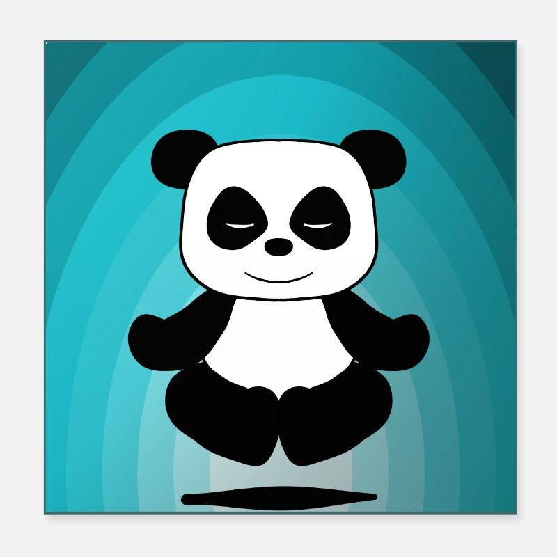 panda Poster 8" x 8" (20x20 cm)