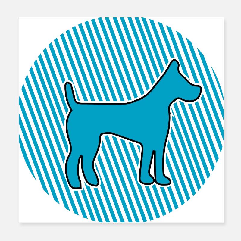 Dog Hund Poster 20x20 cm