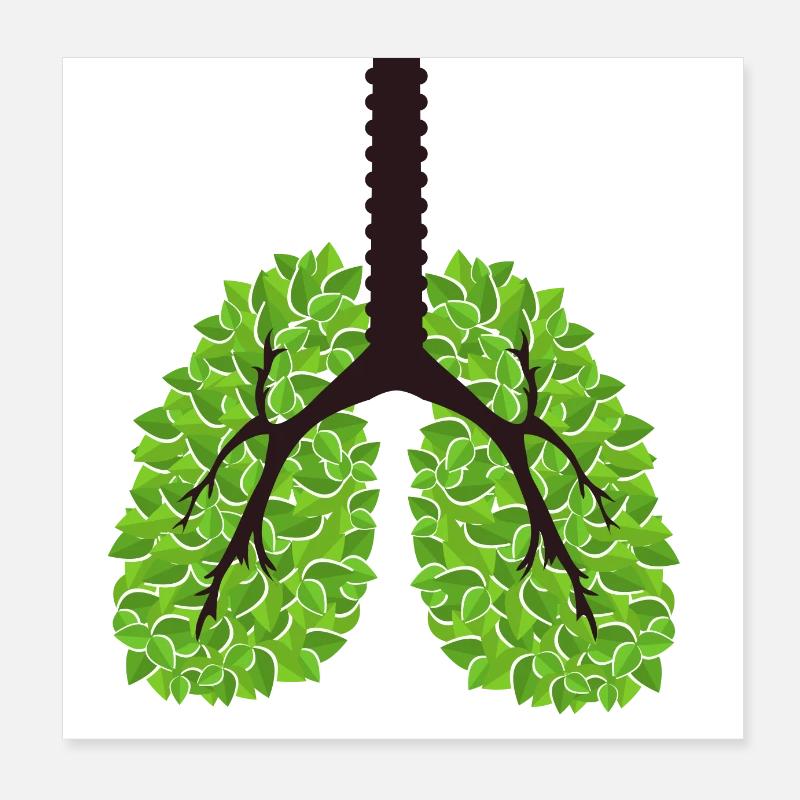 Save the planet green lungs Poster 8" x 8" (20x20 cm)