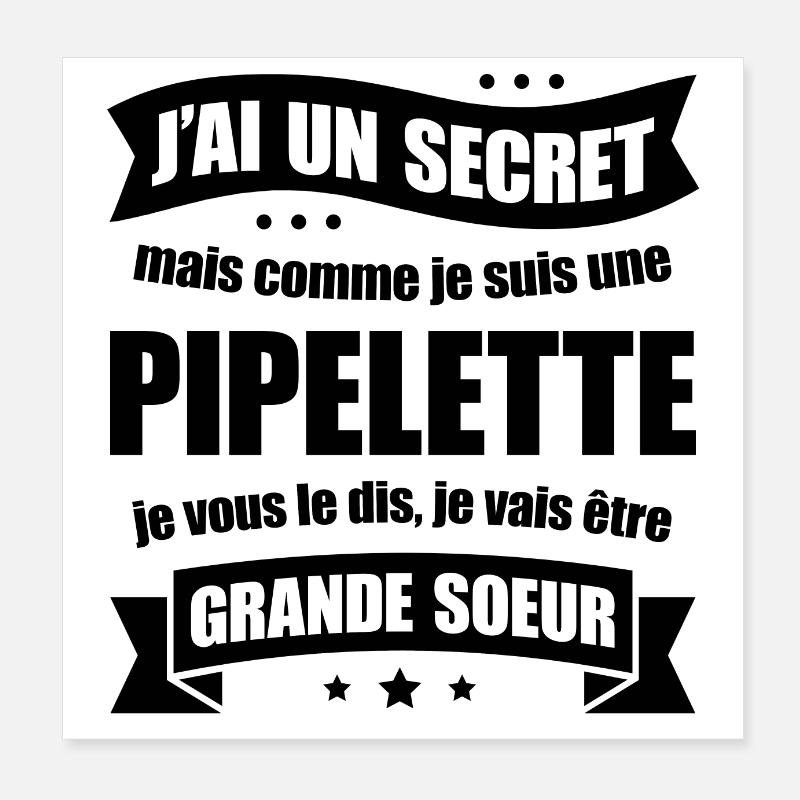 FUTURE GRANDE SŒUR Poster 20 x 20 cm