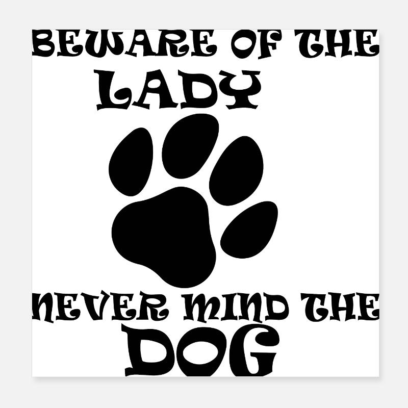 Chien chien Poster 20 x 20 cm