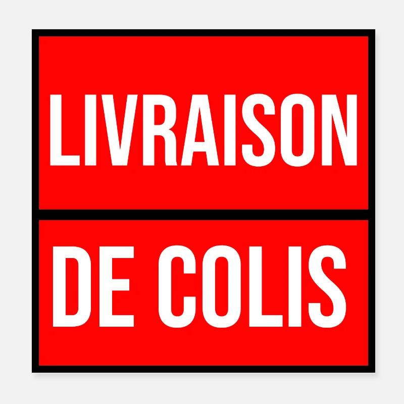 la poste livraison de colis Poster 20 x 20 cm