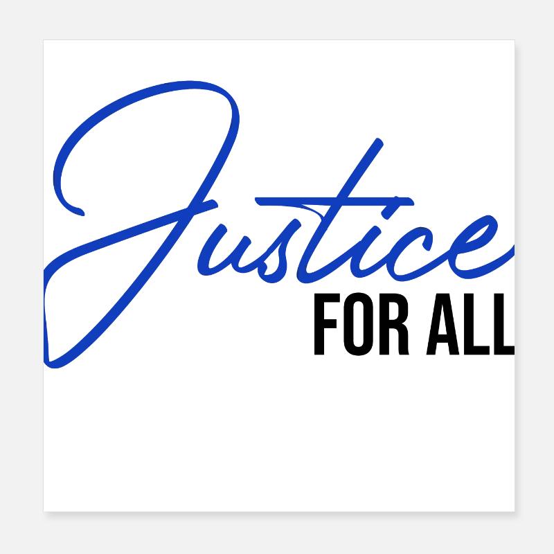 justice pour tous Poster 20 x 20 cm