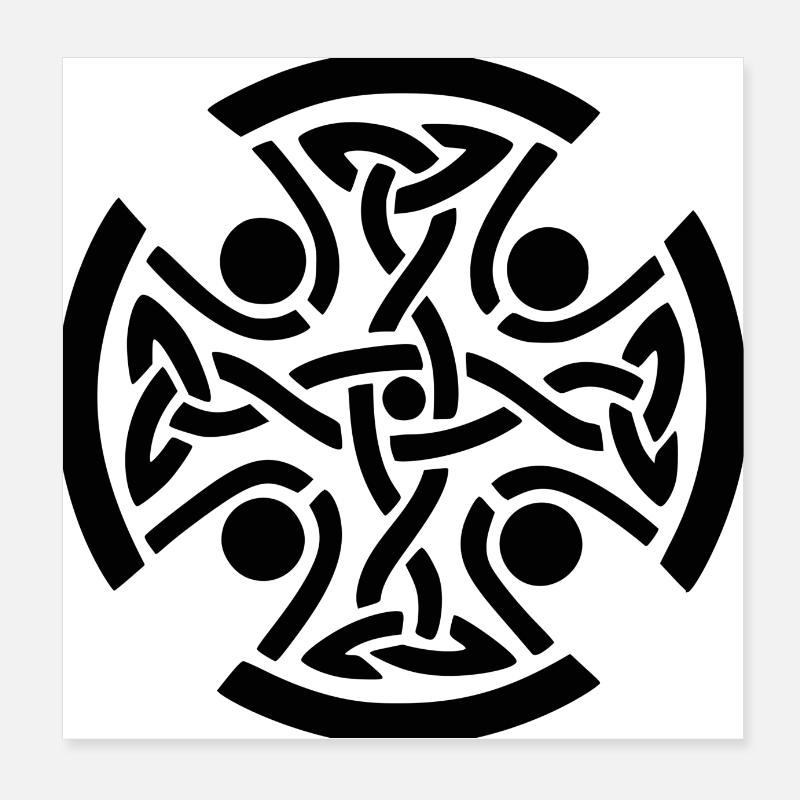 Celtic Poster 8" x 8" (20x20 cm)