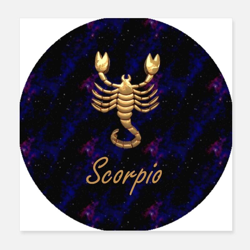 Scorpio Scorpion Poster 20 x 20 cm