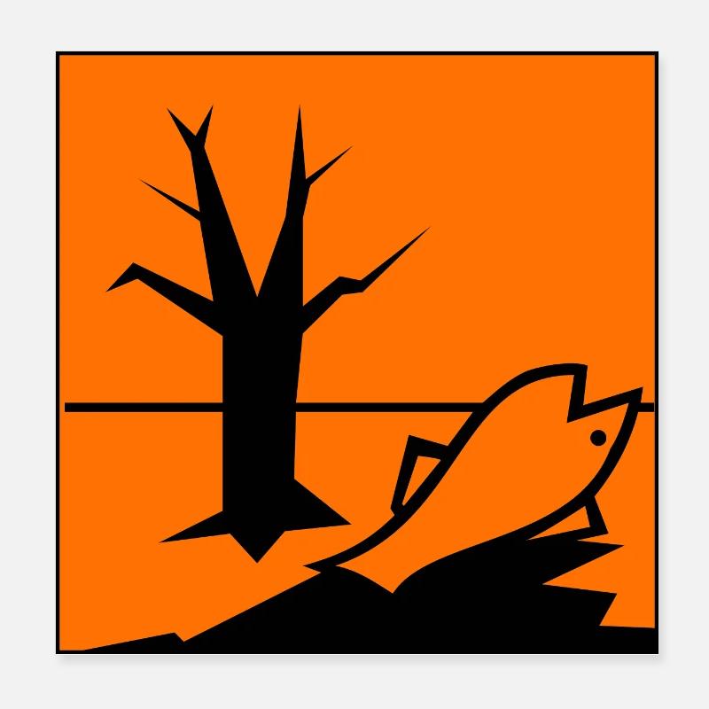 Environmentally harmful symbol Poster 8" x 8" (20x20 cm)