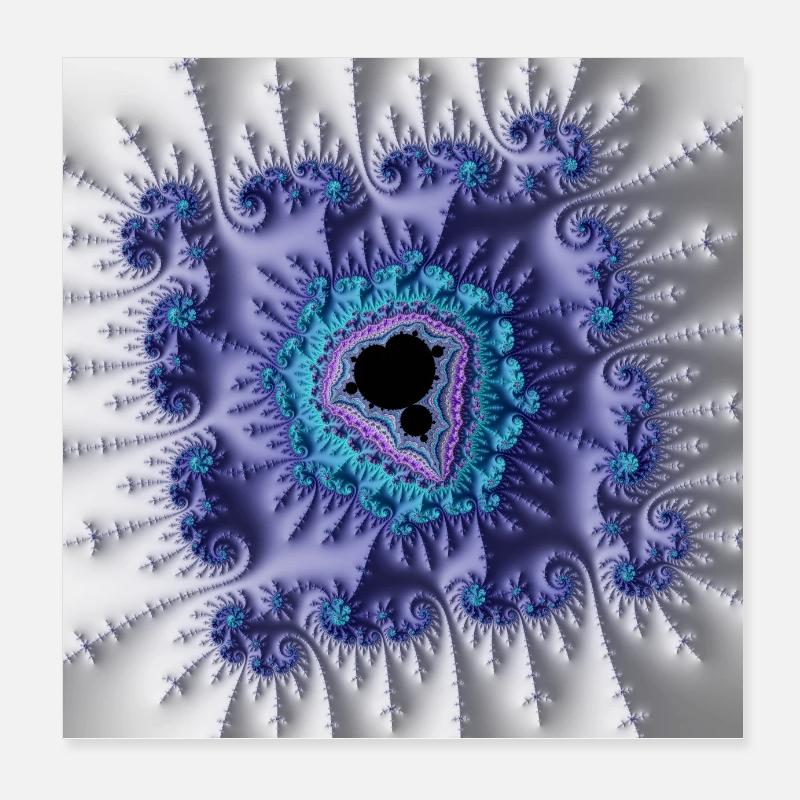 Fraktal #X24 Poster 20x20 cm