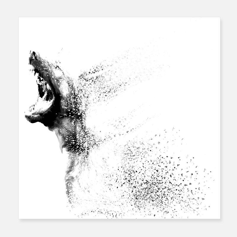 Dog ART Poster 8" x 8" (20x20 cm)