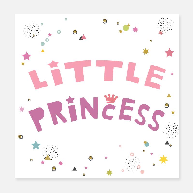 Lille prinsesse Poster 20x20 cm