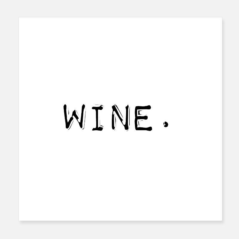 Style d’étiqueteur de mots de vin Poster 20 x 20 cm