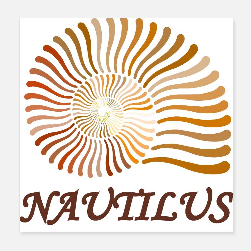 Nautilus Poster 20x20 cm