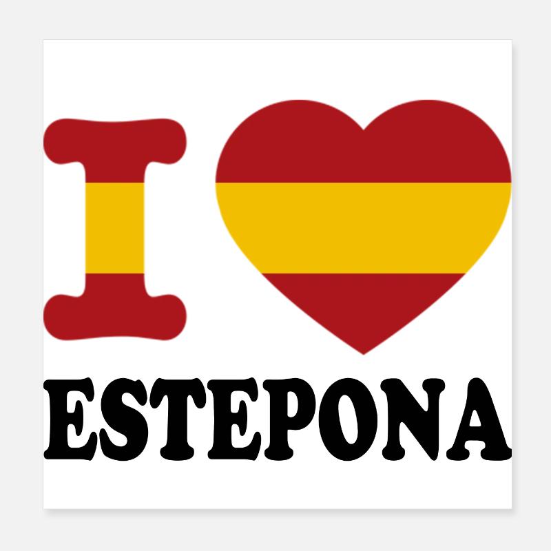 J’aime Estepona Poster 20 x 20 cm