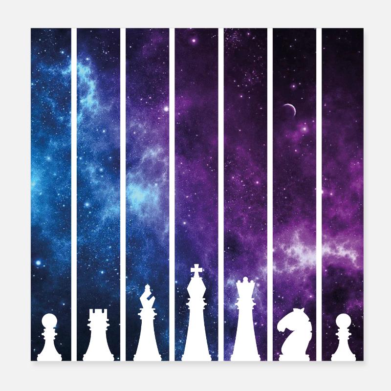 SCHACH Poster 20x20 cm