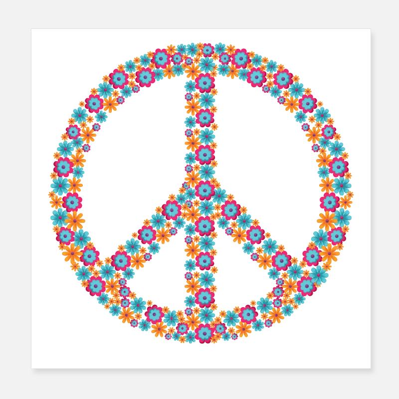 Peace Poster 8" x 8" (20x20 cm)