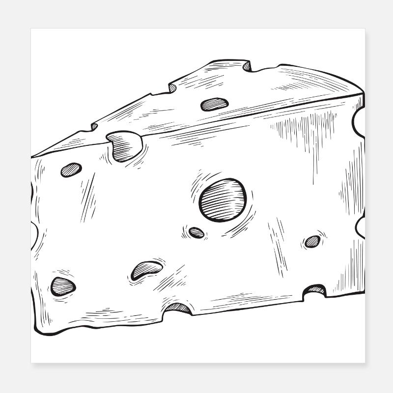 cheese Poster 8" x 8" (20x20 cm)