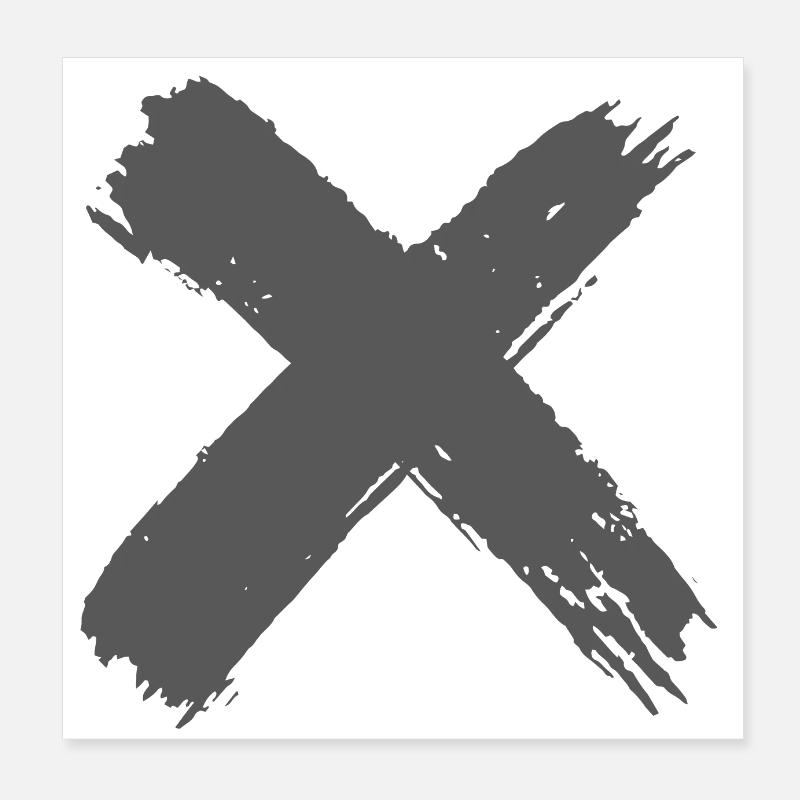 Cross Poster 8" x 8" (20x20 cm)