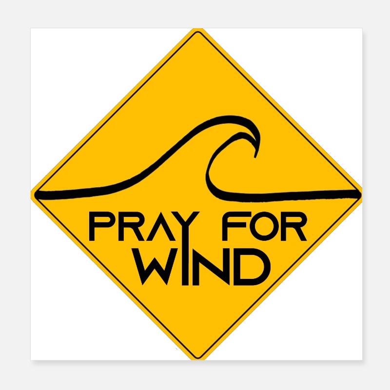 Pray for wind Poster 8" x 8" (20x20 cm)