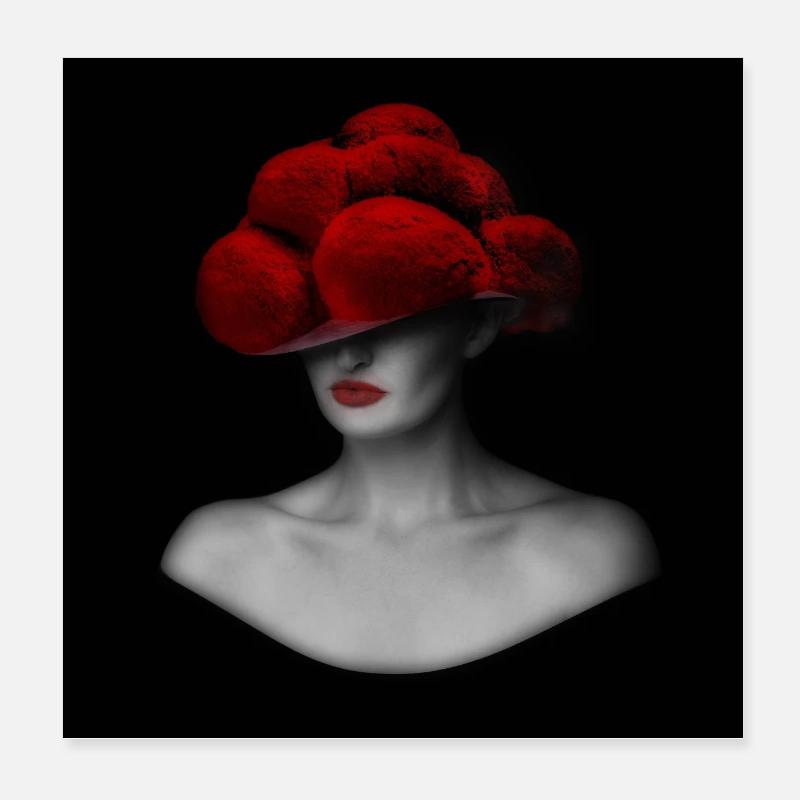 Black Forest Lady 1.0 Poster 8" x 8" (20x20 cm)