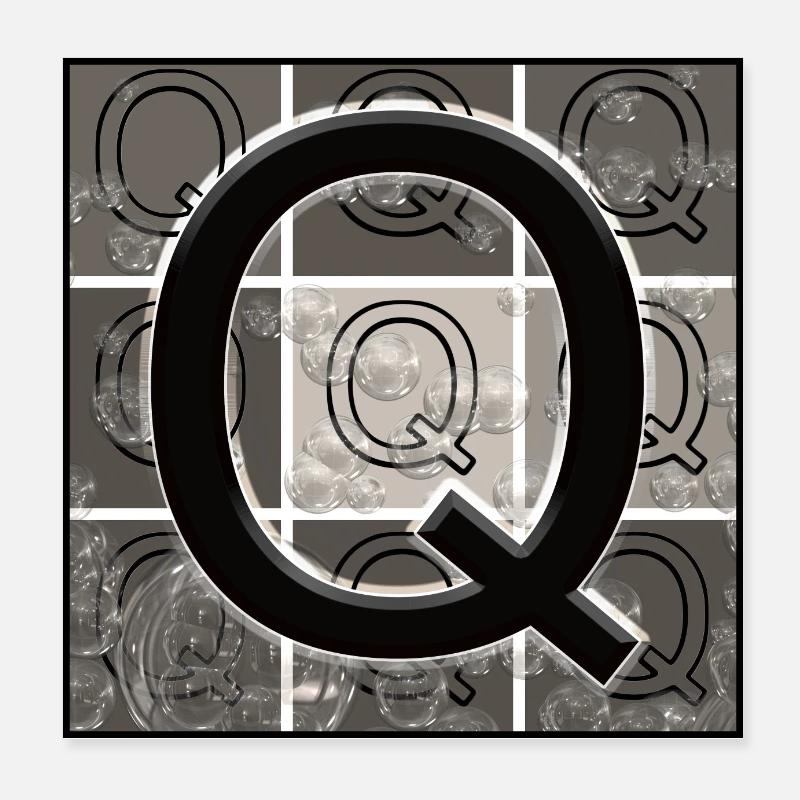 Versal Q Poster 20x20 cm