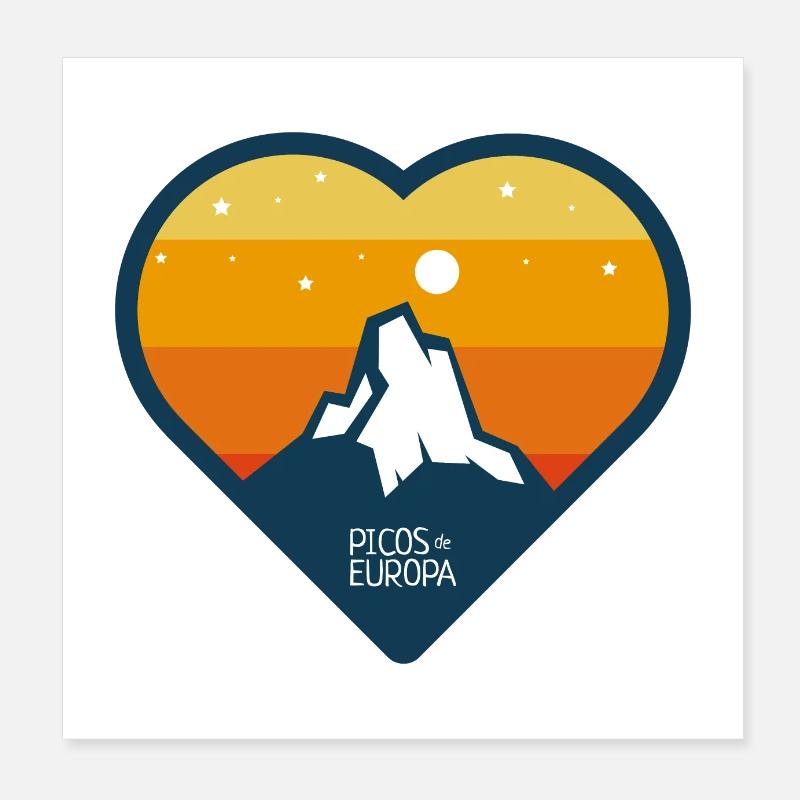 Pics d’Europe Poster 20 x 20 cm