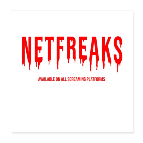 NET FREAKS ! (monstres, Halloween, horreur) - Poster 20 x 20 cm
