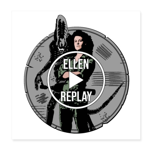 ELLEN REPLAY ! (cinéma, film, science-fiction) - Poster 20 x 20 cm