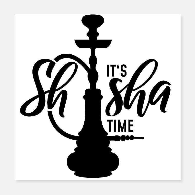 C’est Shisha Time Poster 20 x 20 cm