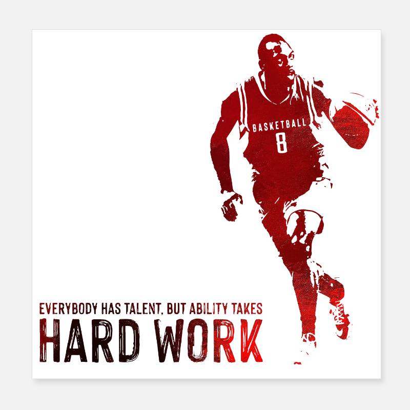 basket-ball Poster 20 x 20 cm