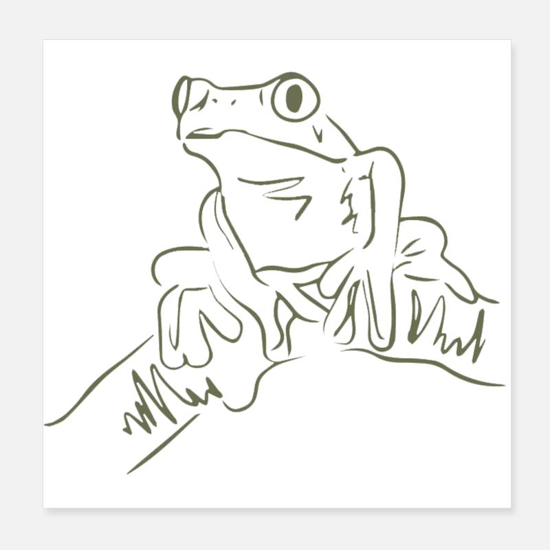 Frøen Poster 20x20 cm