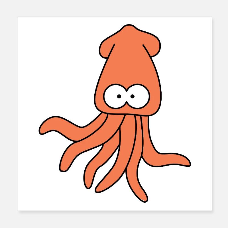 Squida ( Squida ) Poster 20 x 20 cm