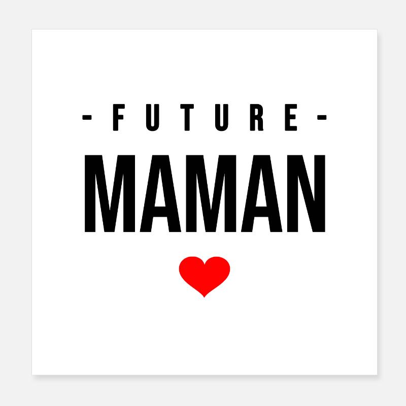 FUTURE MOM Poster 8" x 8" (20x20 cm)