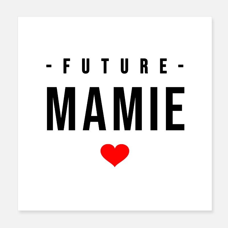 FUTURE MAMIE Poster 20 x 20 cm