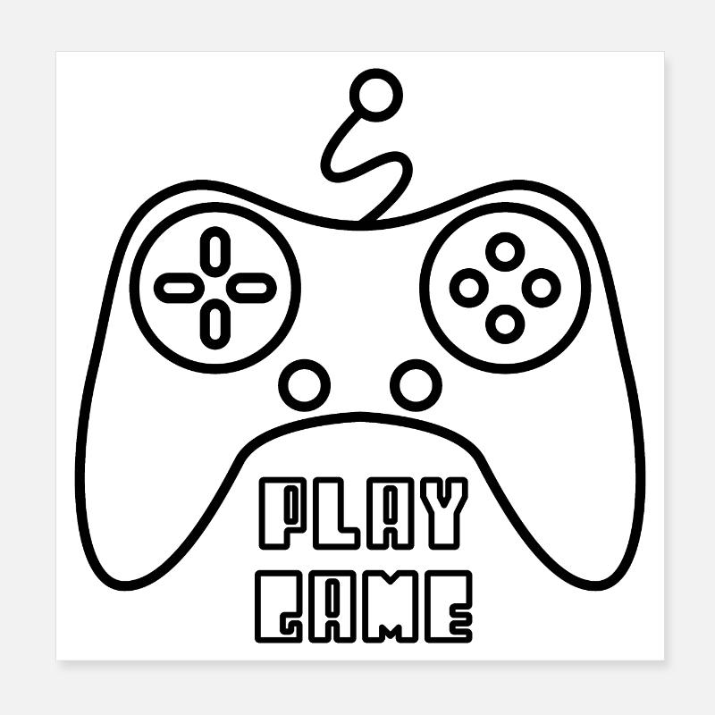 Jeu de Play Poster 20 x 20 cm