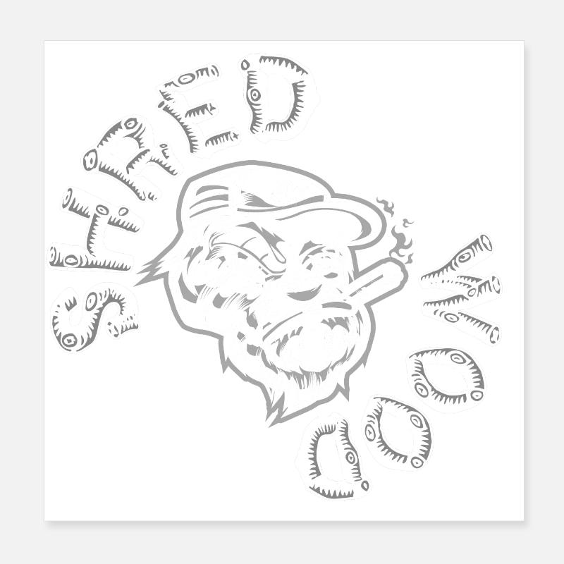 backprint groß kreisxcf 2021 Poster 20x20 cm