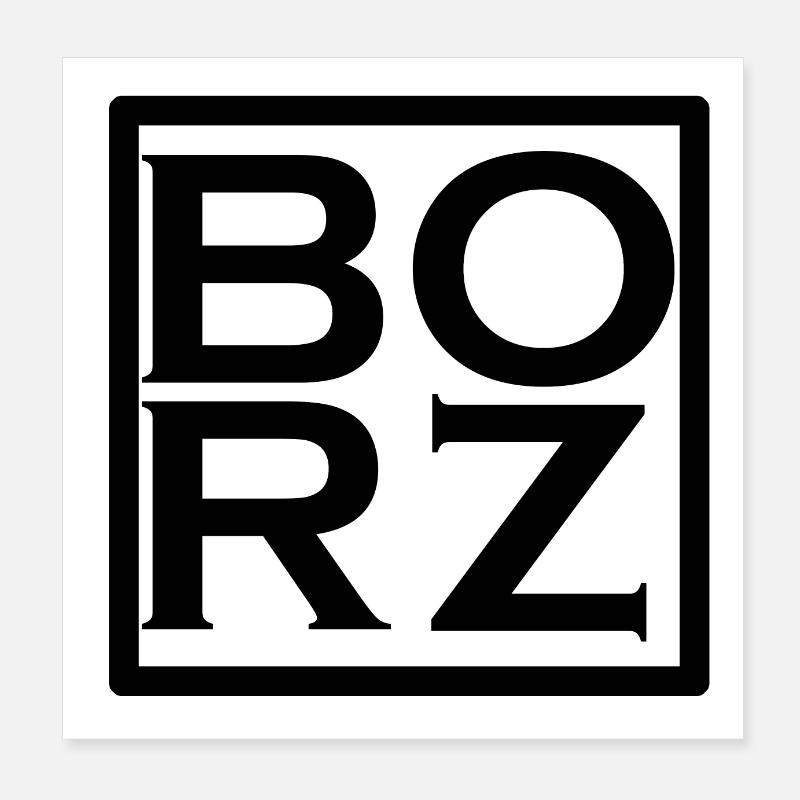BO RZ Logo Poster 20x20 cm