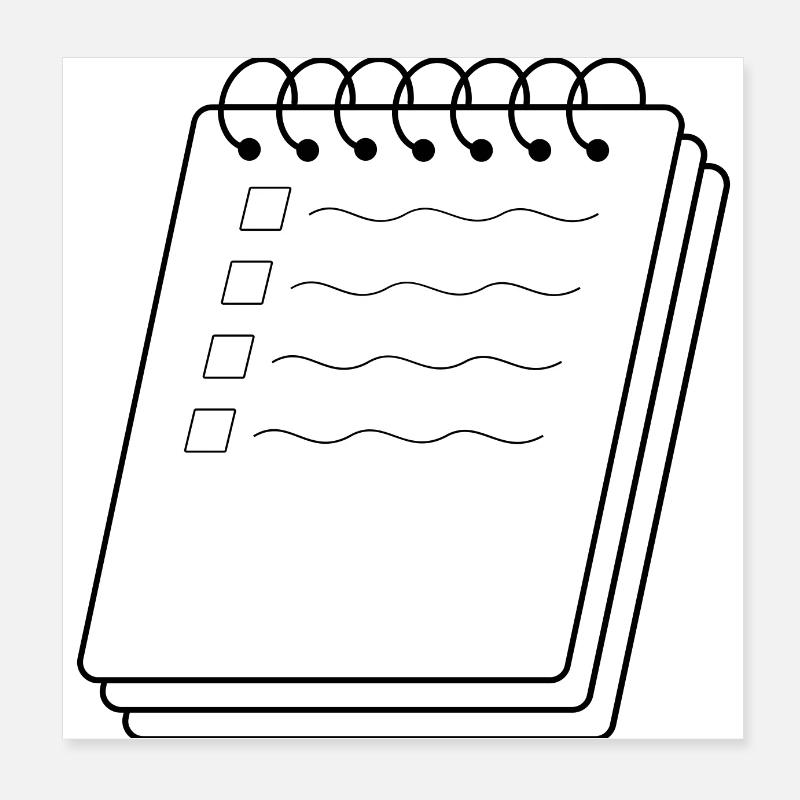 notebook Poster 8" x 8" (20x20 cm)