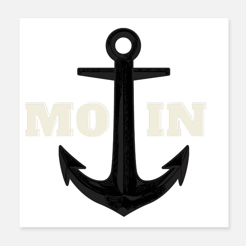 MOIN MOIN MOIN Poster 20x20 cm
