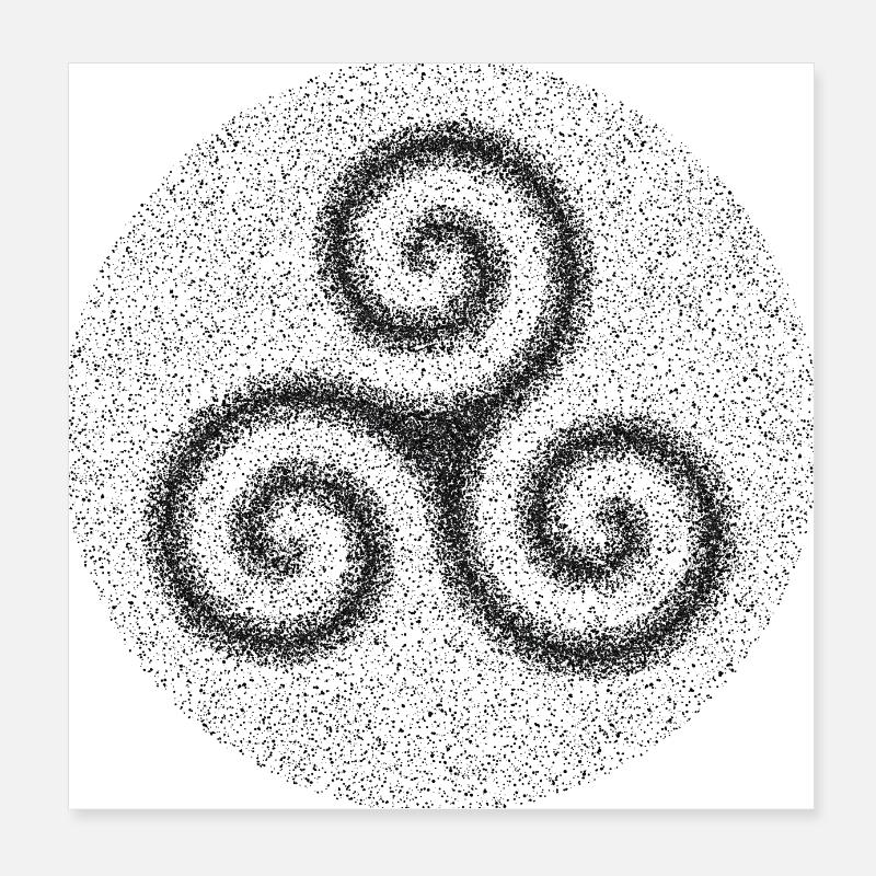 triskele Poster 8" x 8" (20x20 cm)